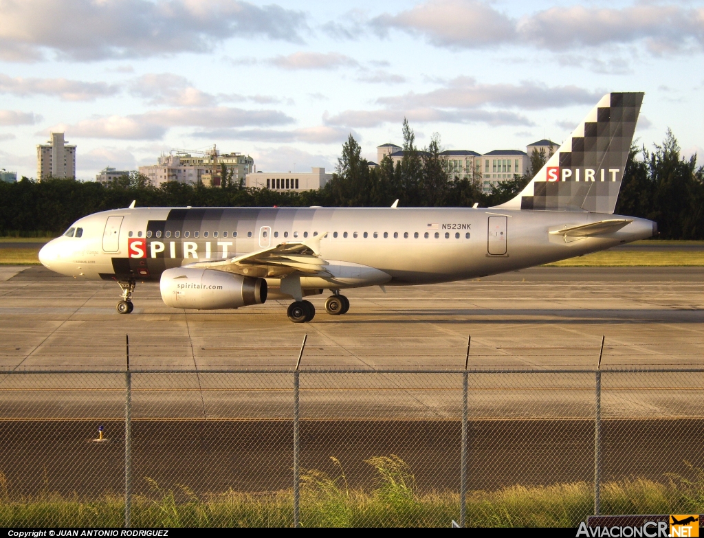 N523NK - Airbus A319-132 - Spirit Airlines