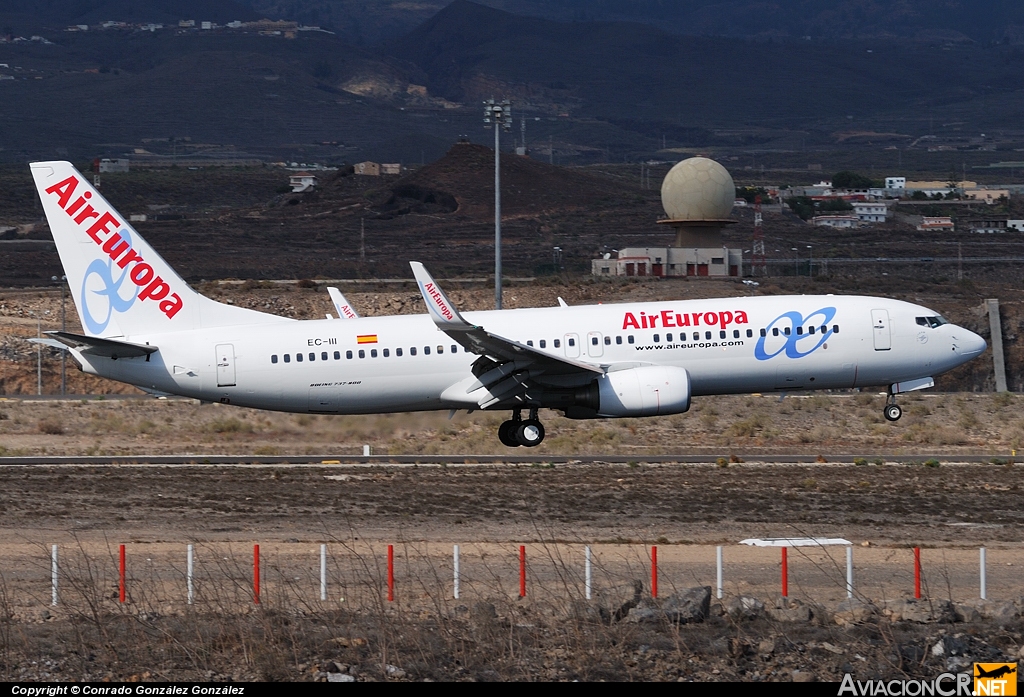 EC-III - Boeing 737-86Q - Air Europa