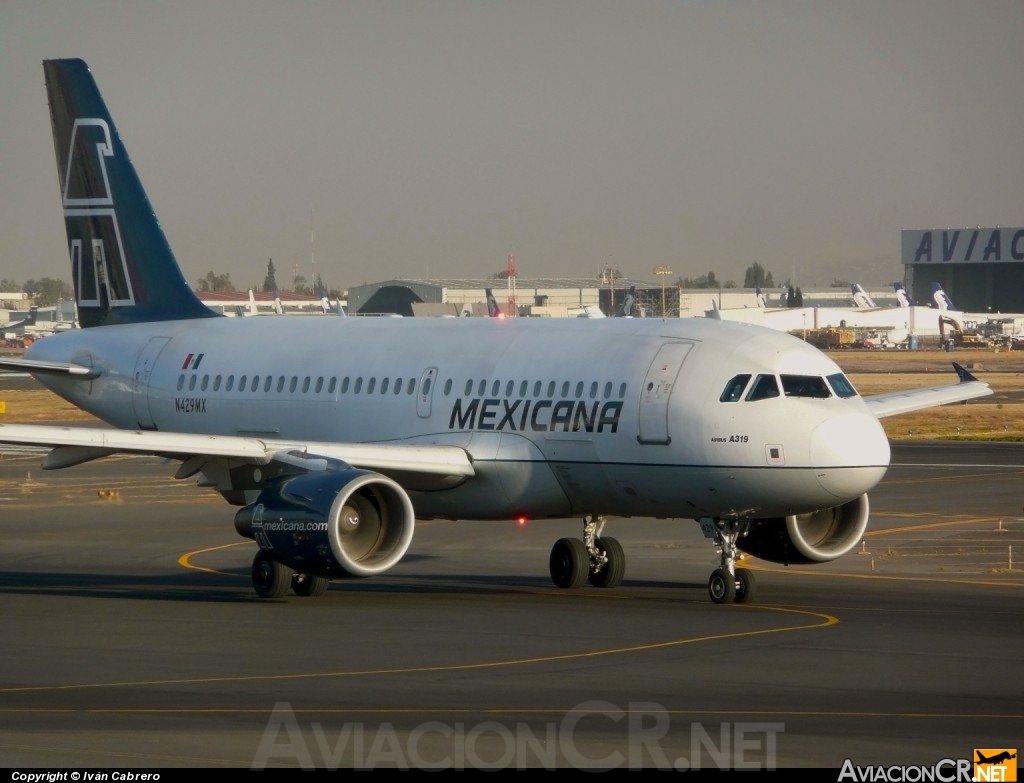 N429MX - Airbus A319-112 - Mexicana