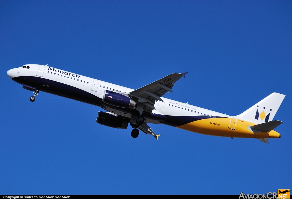 G-OZBI - Airbus A321-231 - Monarch Airlines