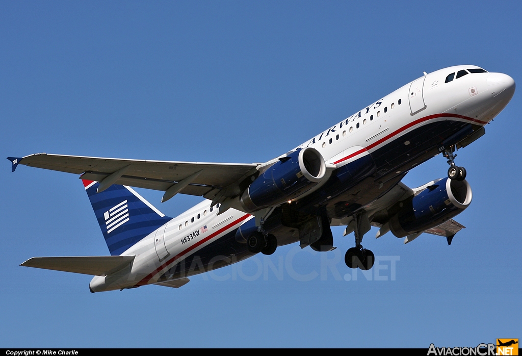 N833AW - Airbus A319-132 - America West