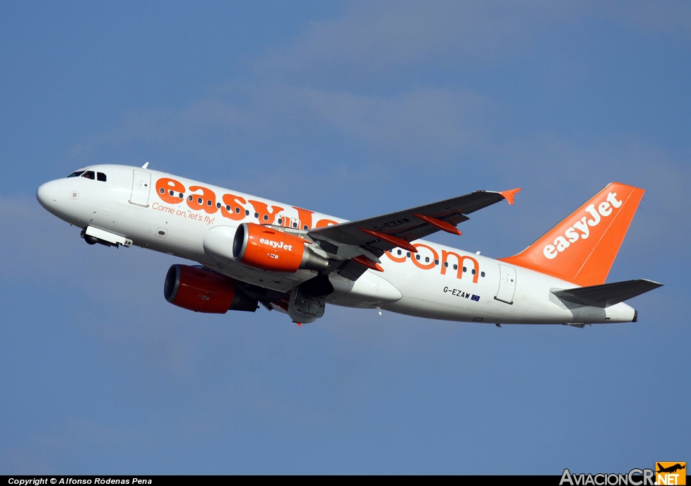 G-EZAW - Airbus A319-111 - EasyJet Airline