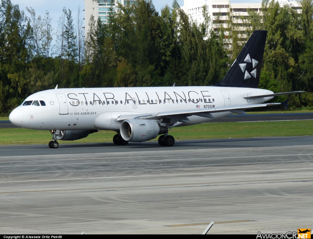 N701UW - Airbus A319-112 - US Airways