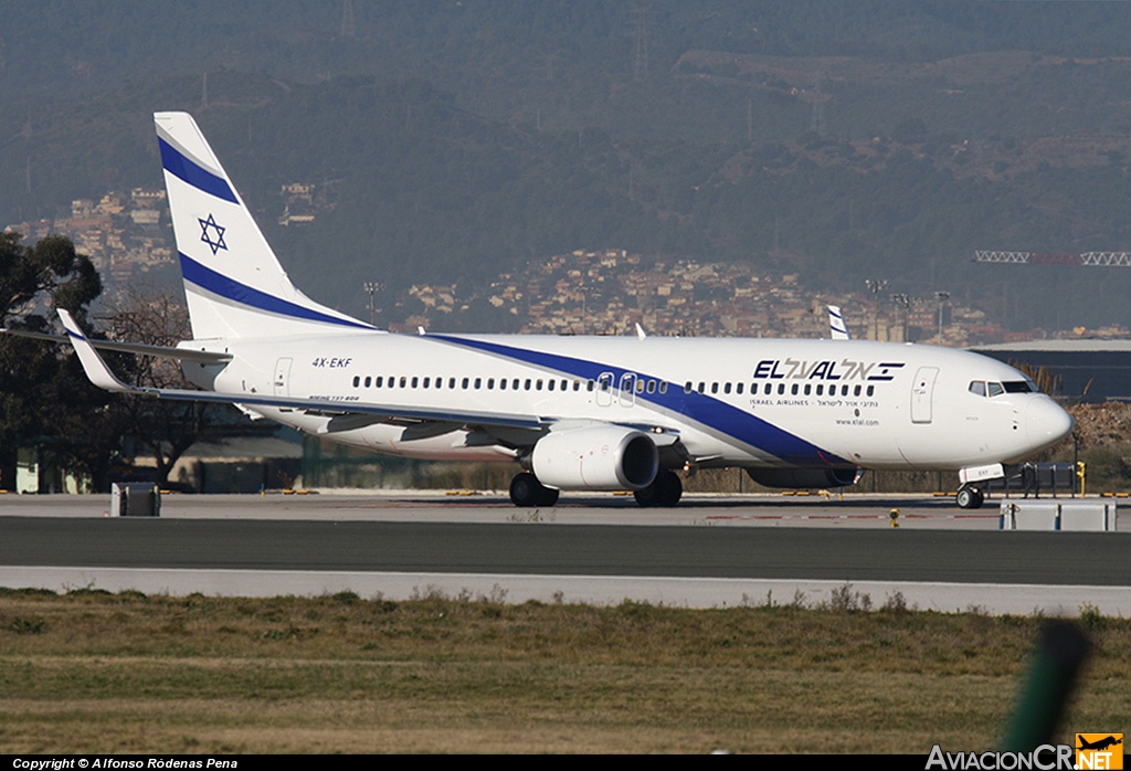 4X-EKF - Boeing 737-8HX - El Al Israel Airlines