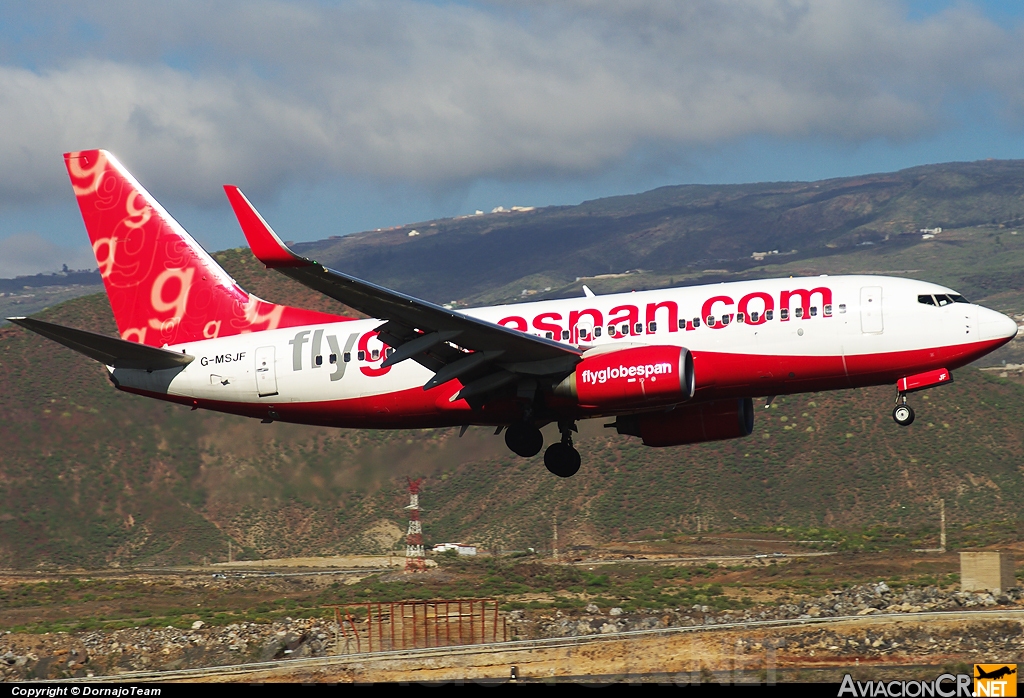 G-MSJF - Boeing 737-7Q8 - Flyglobespan