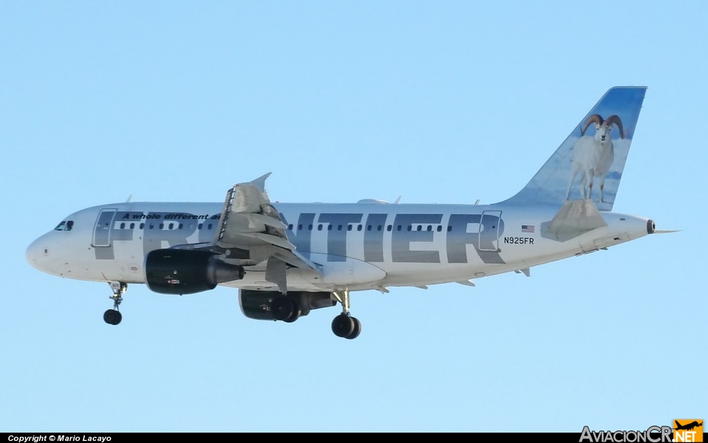 N925FR - Airbus A319-111 - Frontier Airlines