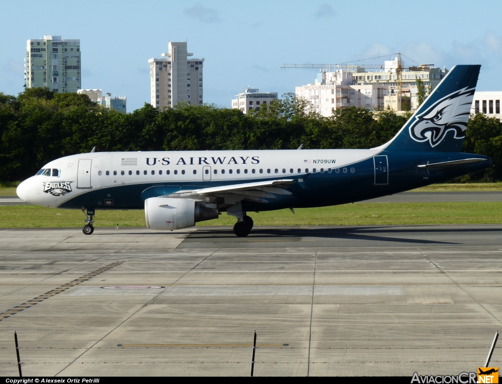N709UW - Airbus A319-112 - US Airways