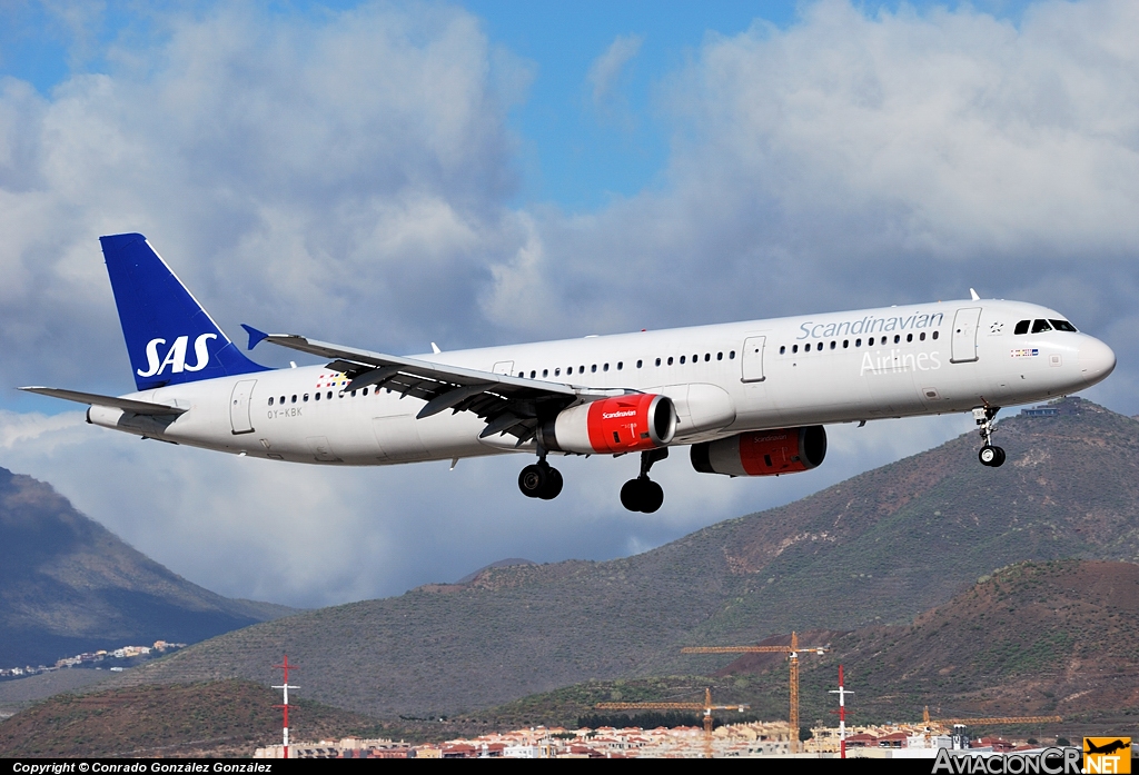 OY-KBK - Airbus A321-232 - Scandinavian Airlines - SAS