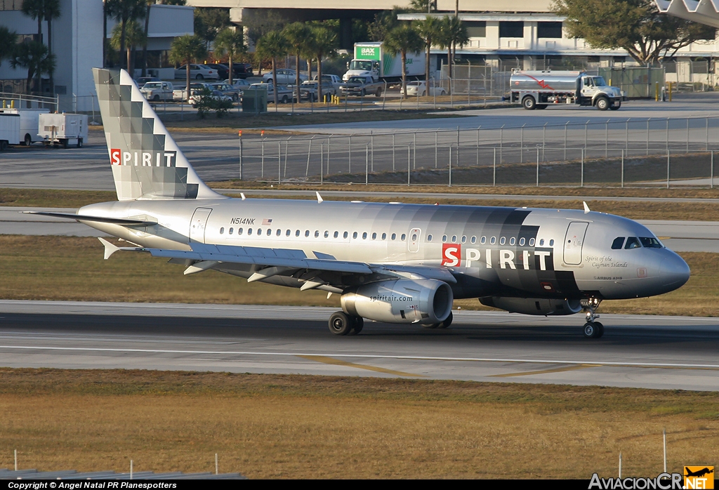 N514NK - Airbus A319-132 - Spirit Airlines