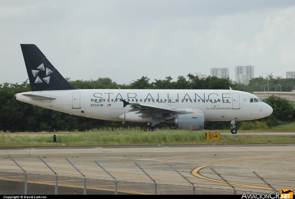 N703UW - Airbus A319-112 - US Airways