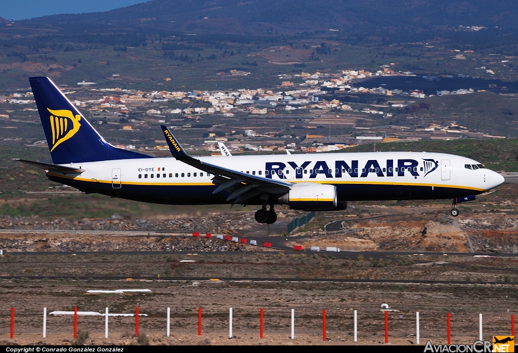 EI-DYE - Boeing 737-8AS - Ryanair