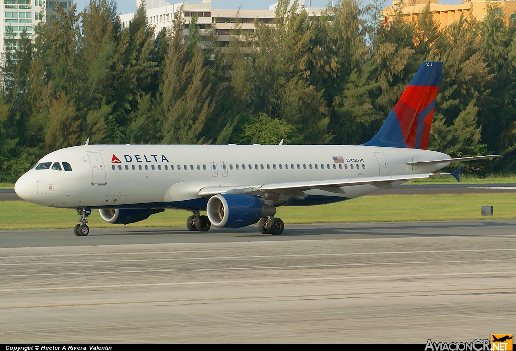 N314US - Airbus A320-211 - Delta Air Lines