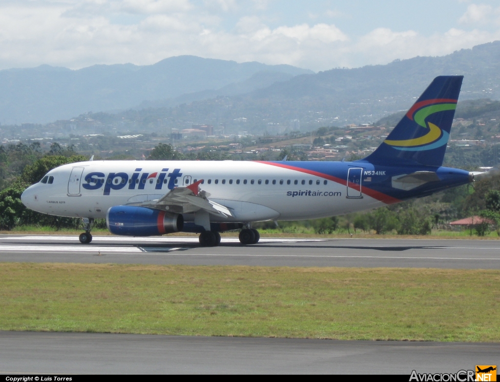 N534NK - Airbus A319-132 - Spirit