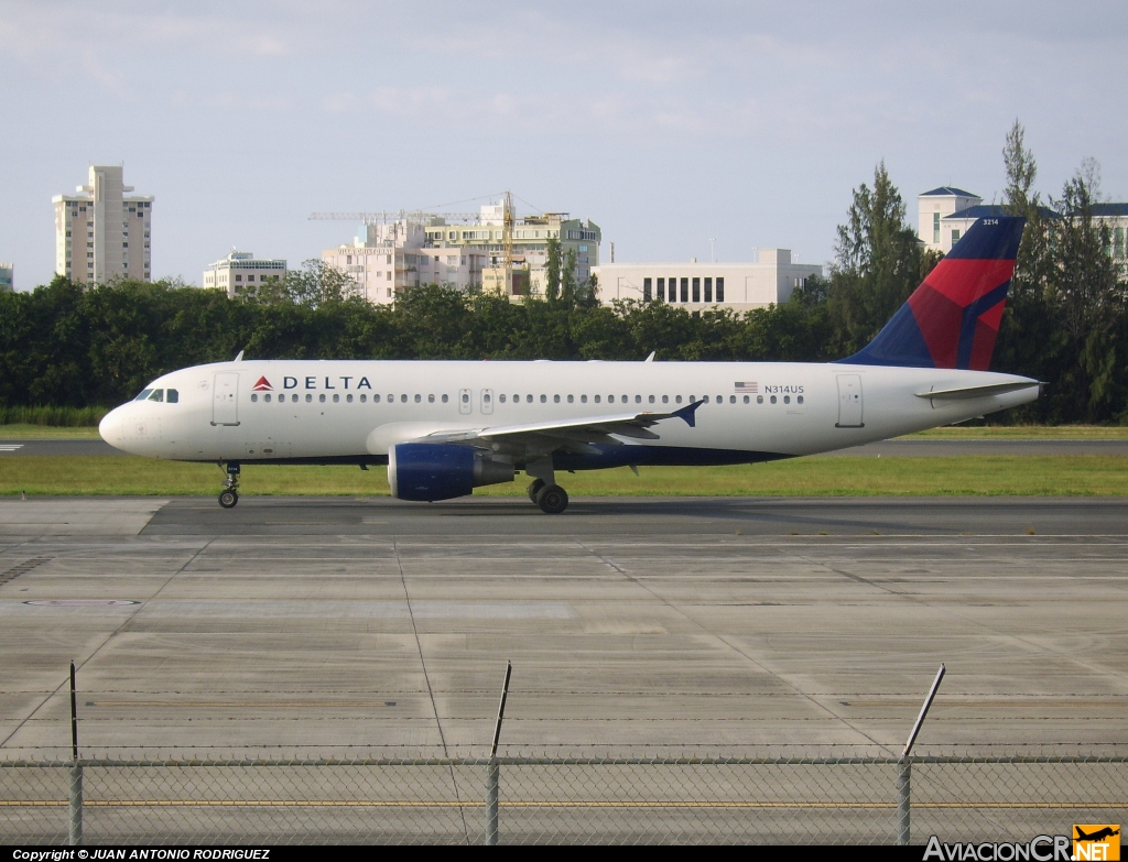 N314US - Airbus A320-211 - Delta Air Lines