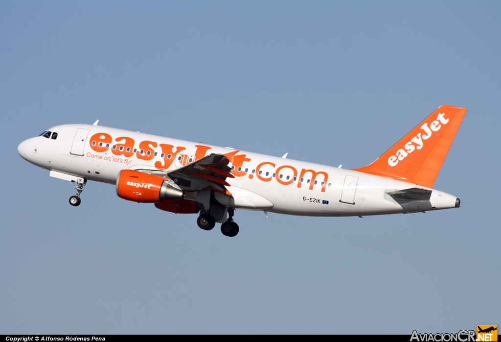 G-EZIK - Airbus A319-111 - EasyJet Airlines