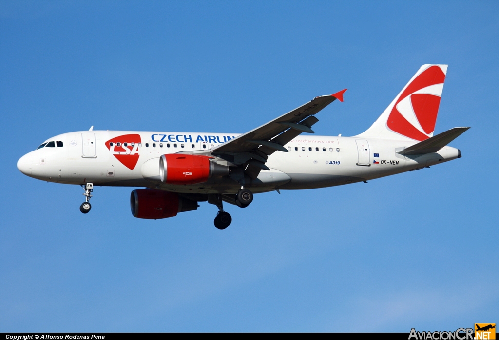 OK-NEM - Airbus A319-112 - CSA - Czech Airlines