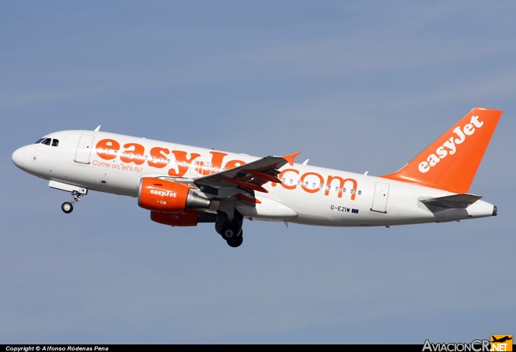 G-EZIW - Airbus A319-111 - EasyJet Airline