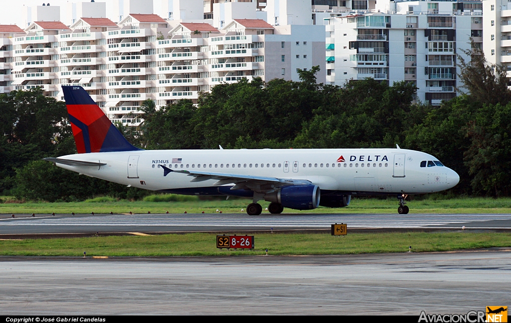 N314US - Airbus A320-211 - Delta Air Lines