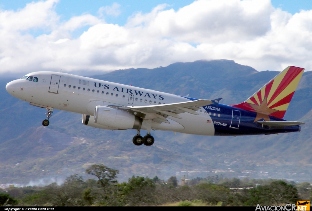 N826AW - Airbus A319-132 - America West
