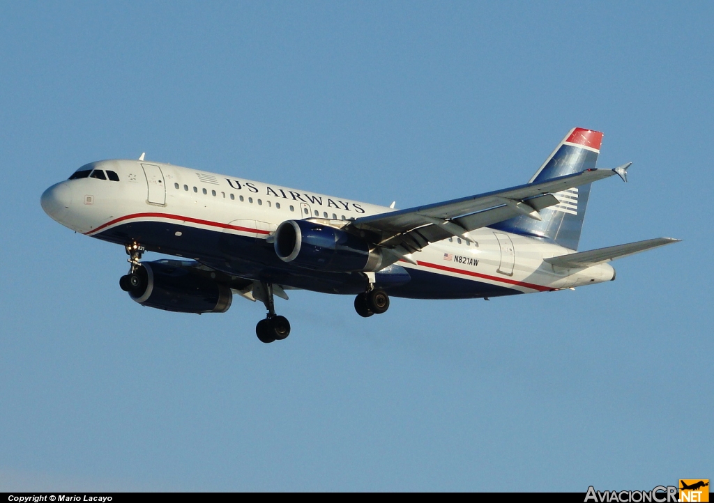 N821AW - Airbus A319-100 - US Airways