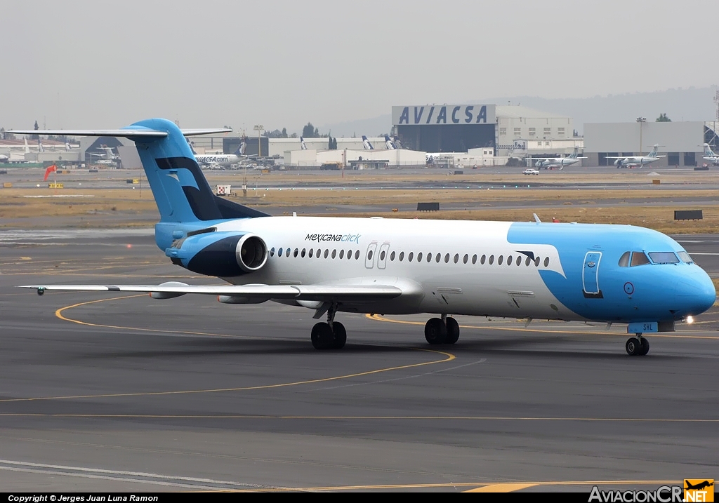 XA-SHL - Fokker F-100 - Click mexicana