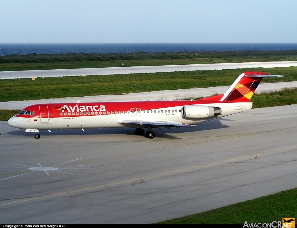 HK-4419 - Fokker 100 - Avianca Colombia