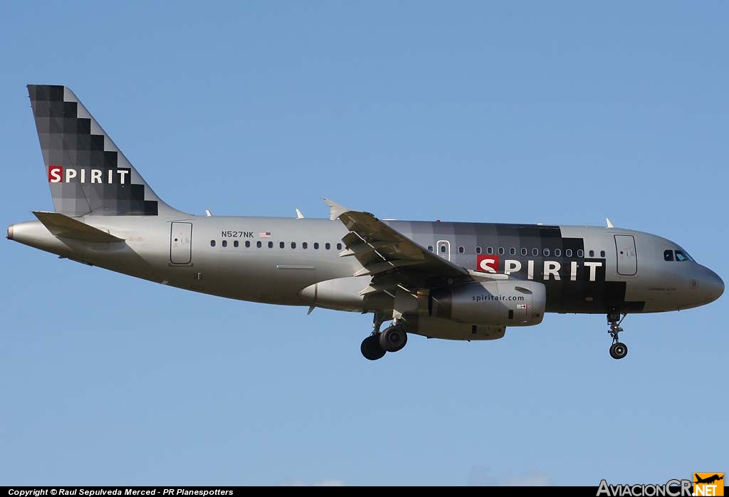 N527NK - Airbus A319-132 - Spirit Airlines