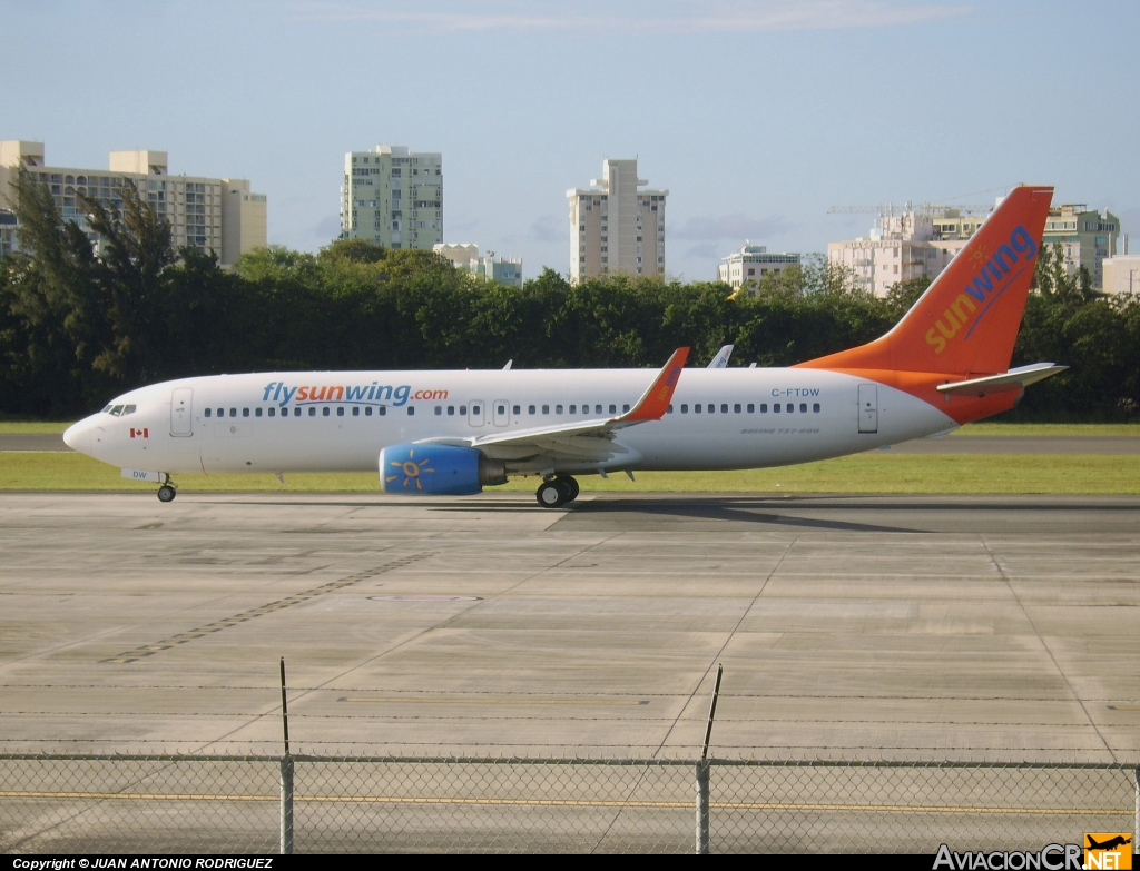 C-FTDW - Boeing 737-808 - Sunwing Airlines