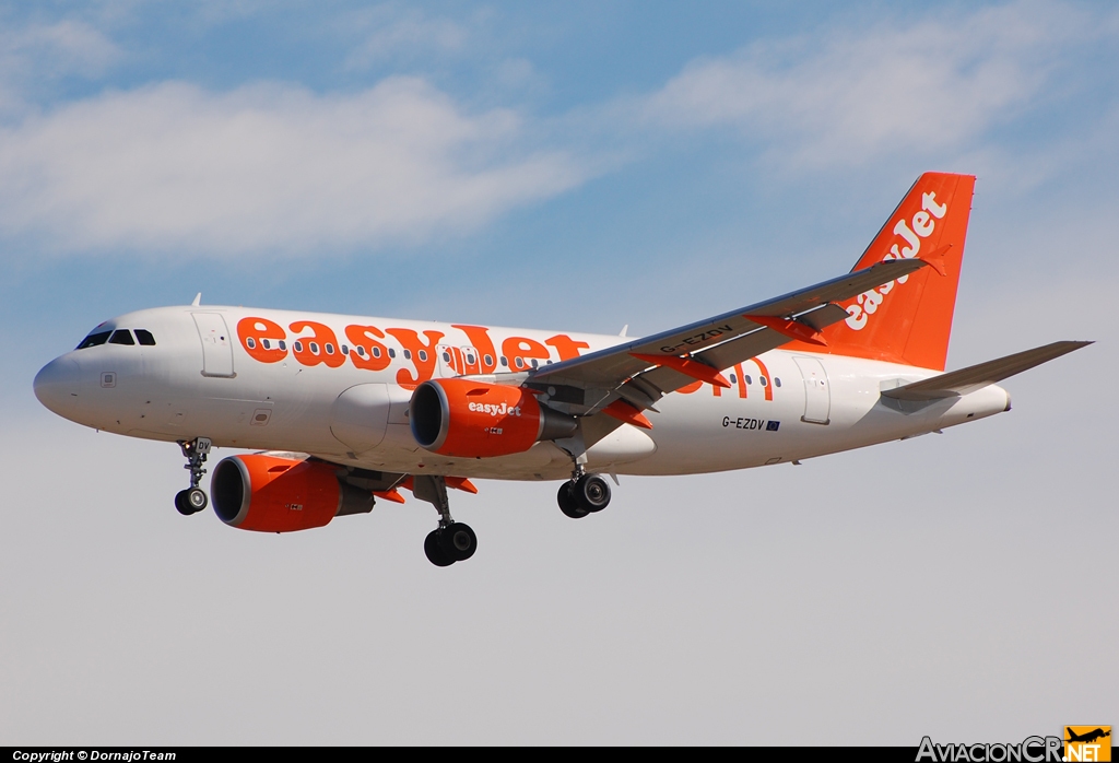 G-EZDV - Airbus A319-111 - EasyJet Airlines