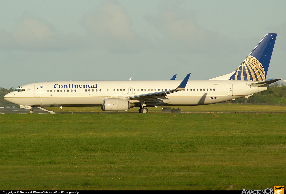 N71411 - Boeing 737-924 - Continental Airlines