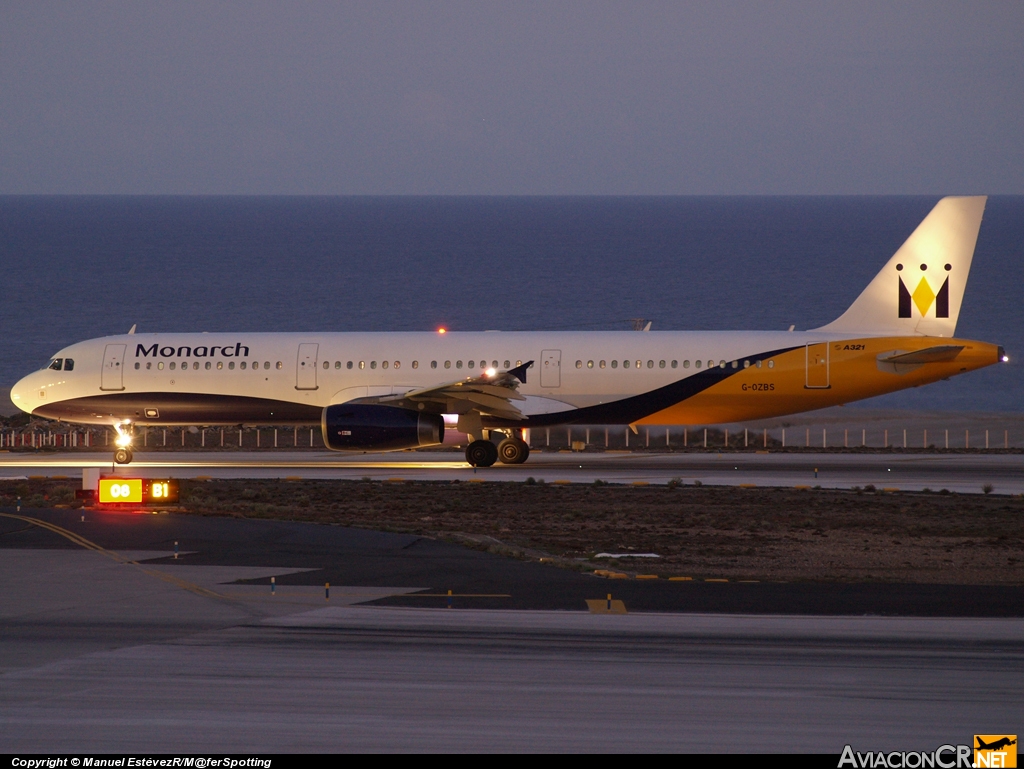 G-OZBS - Airbus A321-231 - Monarch Airlines