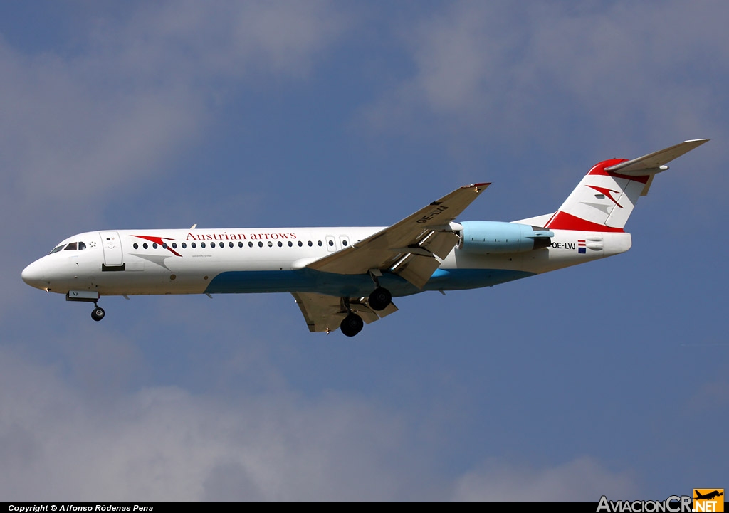 OE-LVJ - Fokker 100 (f-28-0100) - Austrian arrows