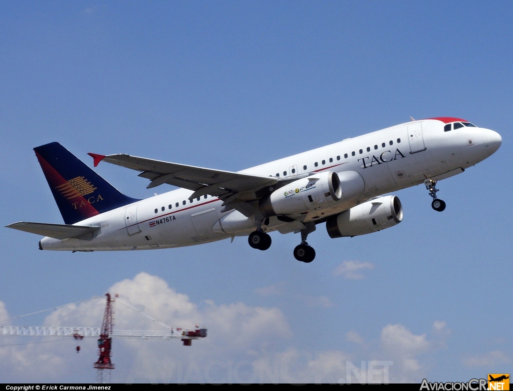 N476TA - Airbus A319-132 - TACA