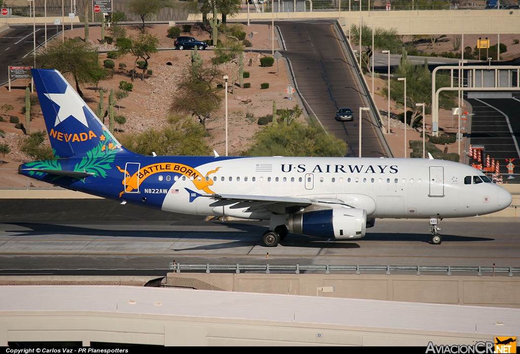 N822AW - Airbus A319-132 - US Airways