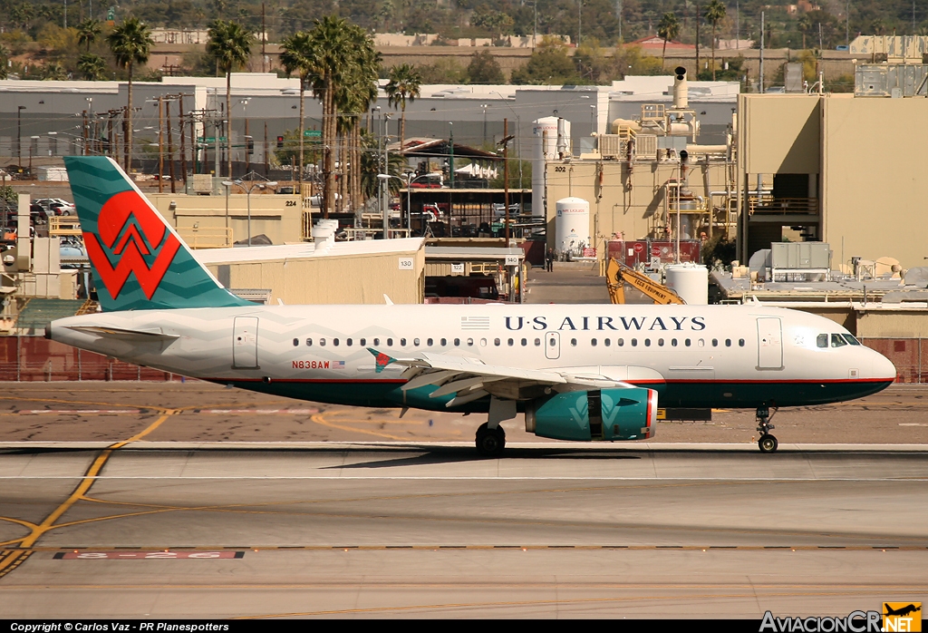 N838AW - Airbus A319-132 - US Airways