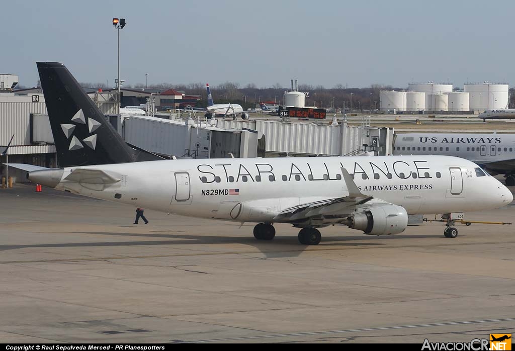 N829MD - Embraer ERJ-170-100SU - US Airways Express (Republic Airlines)