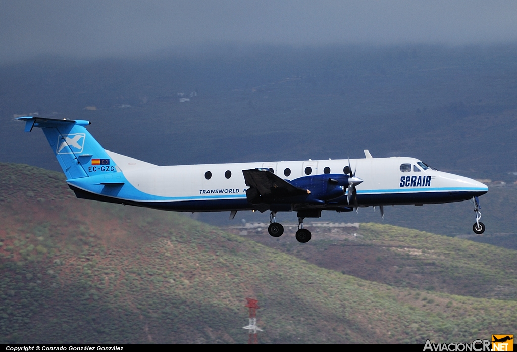 EC-GZG - Beechcraft 1900C-1 - Serair Transworld Press