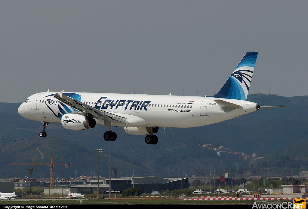 SU-GBT - Airbus A321-231 - Egypt Air