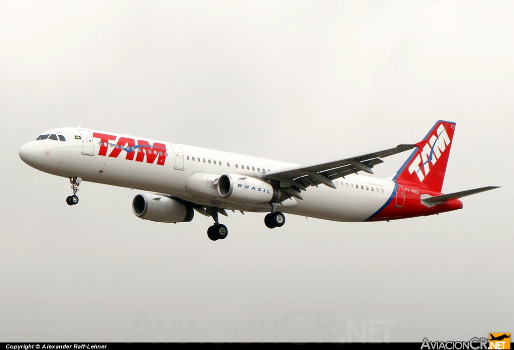 PT-MXD - Airbus A321-231 - TAM