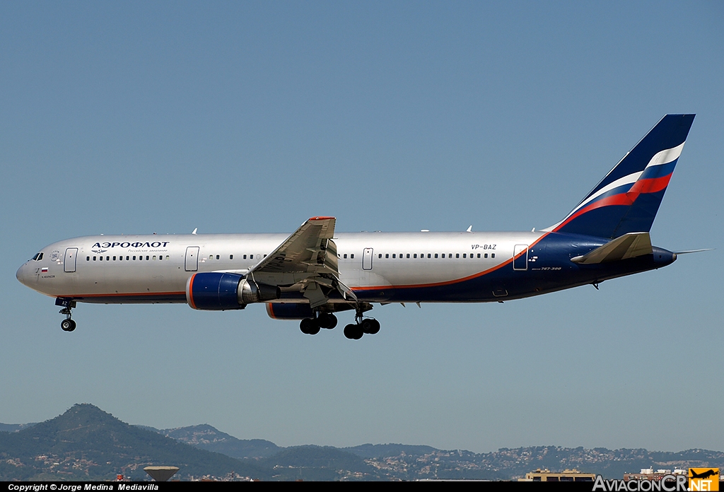 VP-BAZ - Boeing 767-36N/ER - Aeroflot