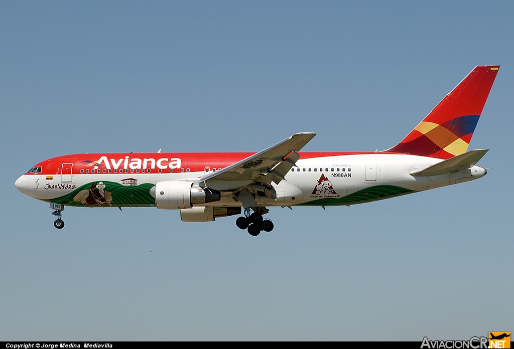 N988AN - Boeing 767-284/ER - Avianca Colombia