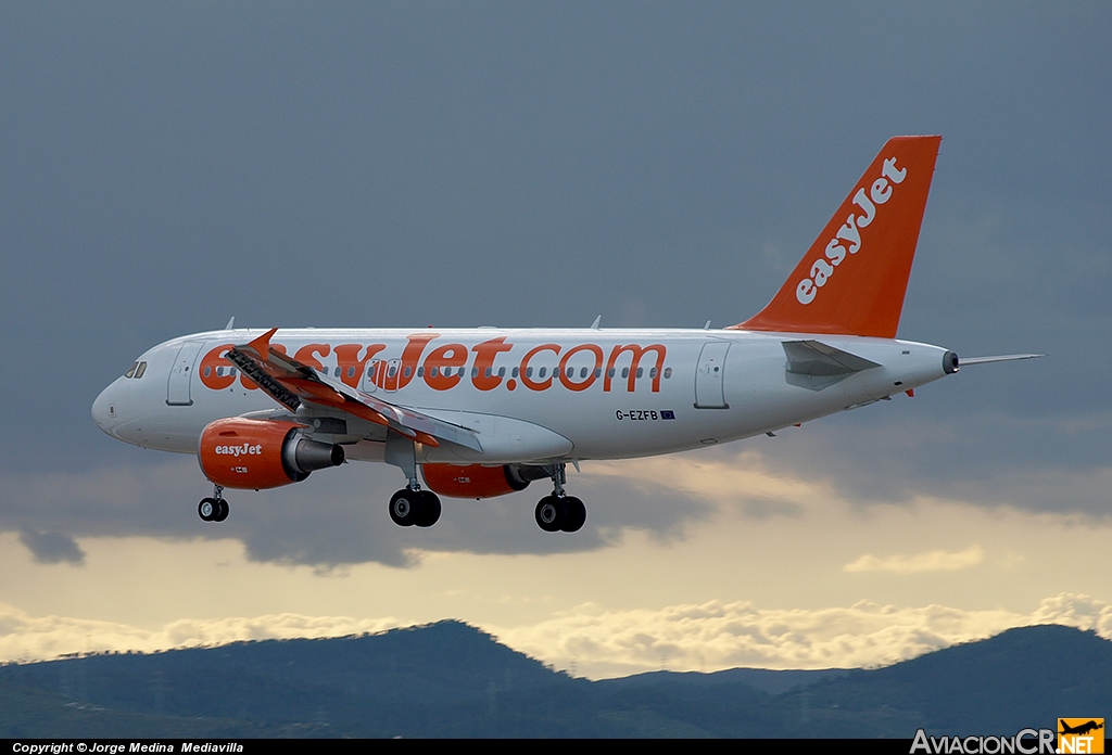 G-EZFB - Airbus A319-111 - EasyJet Airline