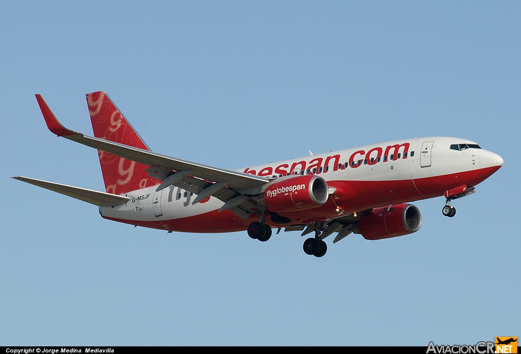 G-MSJF - Boeing 737-7Q8 - Flyglobespan