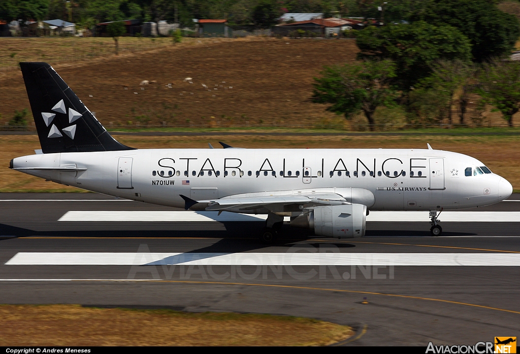 N701UW - Airbus A319-112 - US Airways