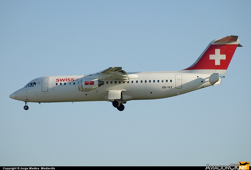 HB-IXX - British Aerospace Avro 146-RJ100 - Swiss European Airlines