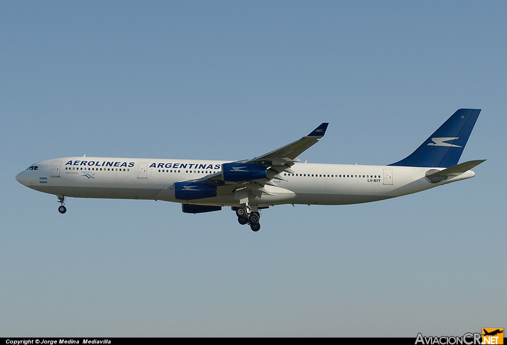 LV-BIT - Airbus A340-313 - Aerolineas Argentinas