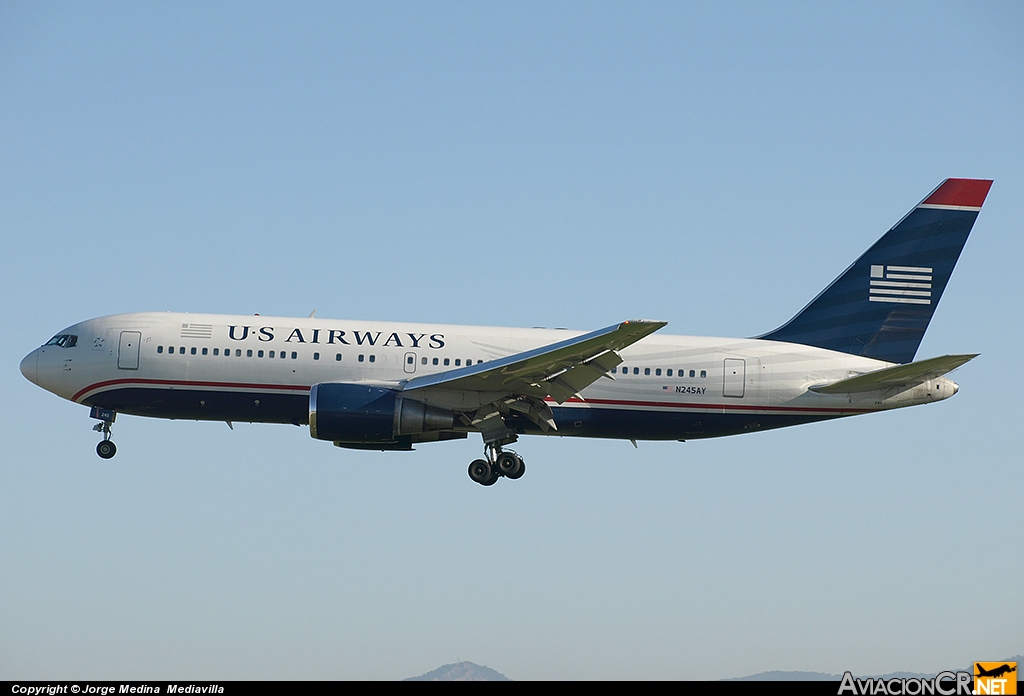 N245AY - Boeing 767-201/ER - US Airways