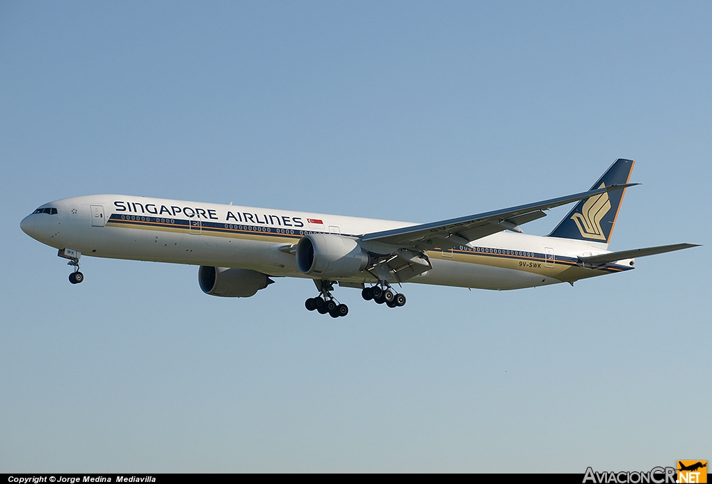 9V-SWK - Boeing 777-312ER - Singapore Airlines