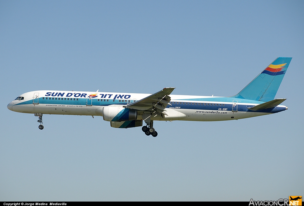 4X-EBT - Boeing 757-258(ER) - Sun d\'Or International Airlines