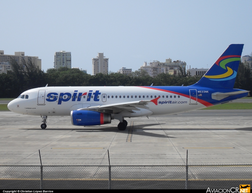 N533NK - Airbus A319-132 - Spirit Airlines